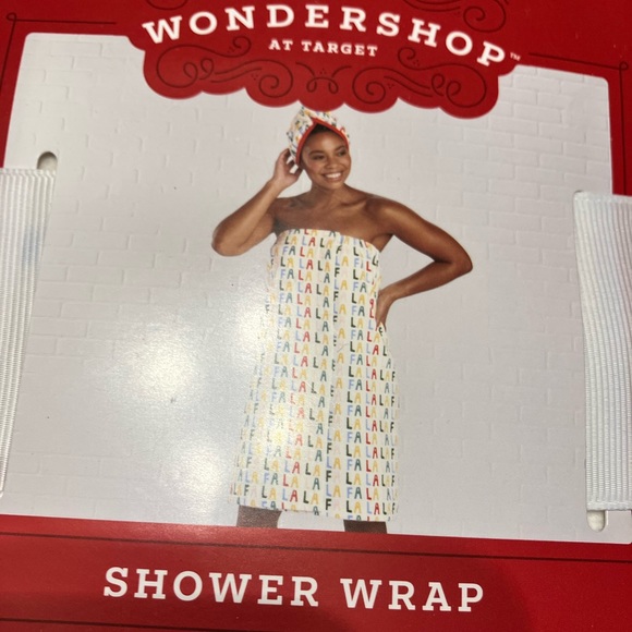 Gag gift. “FA LA LA” Soft shower wrap by Wondershop for Target. - Picture 1 of 3